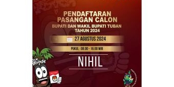 Hari Pertama, Belum Ada Paslon yang Daftar ke KPU Tuban