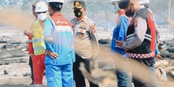 Tinjau Lokasi Kebakaran, Kaporles Tuban: Penyebab Masih Diselidiki