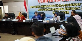 Pj Wali Kota Kediri Paparkan Implementasi PUG Saat Verifikasi Lapangan Anugerah Parahita Ekapraya