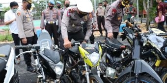 Polres Pamekasan Amankan 102 Motor Selama Operasi Zebra Semeru 2021