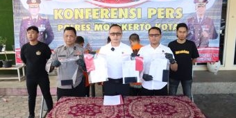 Polres Mojokerto Kota Amankan 3 Pelaku Penggelapan 5 Unit Mobil Rental