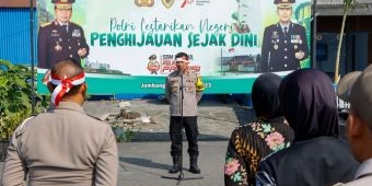 Polres Jombang Peduli Lingkungan, Kerahkan Anggota Tanam 1.115 Pohon