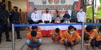 Polres Lamongan Ringkus 12 Pemuda Terlibat Aksi Kekerasan, di Antaranya Sempat Lawan Petugas