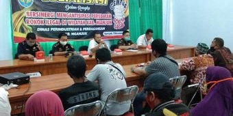 ​Berantas Peredaran Rokok Ilegal, Disperindag Nganjuk Gencarkan Sosialisasi