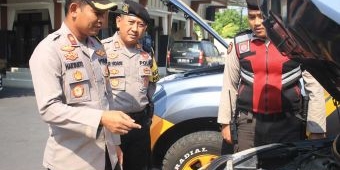 Jelang Pemilu 2024, Polres Ngawi Lakukan Pengecekan Personel dan Alsus