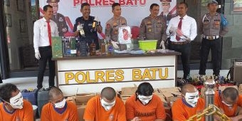 Operasi Pekat Semeru 2023, Polres Batu Ungkap 14 Kasus dengan 19 Tersangka