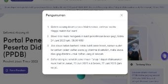 Sistem Pengumuman PPDB Online Jatim Gangguan, Orang Tua Kecewa