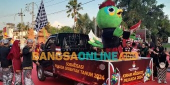 KPU Situbondo Gelar Kirab Maskot Pilkada 2024