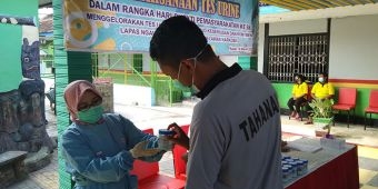 Peringati Hari Bhakti Pemasyarakatan ke-58, Lapas Ngawi Gelar Tes Urine