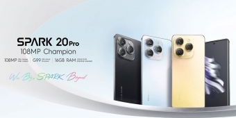 Tecno Spark 20 Pro Rilis, ini Spesifikasinya!