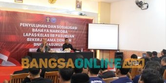 Lapas II B Pasuruan Gandeng BNN Gelar Sosialisasi Bahaya Narkoba di Lingkungan Warga Binaan