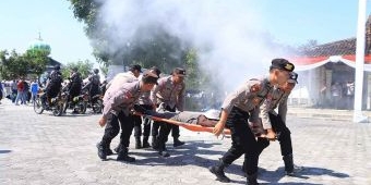 Pastikan Kesiapan Pengamanan Pilkada 2024, Polres Ngawi Gelar Sispamkota