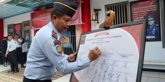 Lapas Kelas IIB Ngawi Gelar Penandatangan Komitmen Zero Halinar