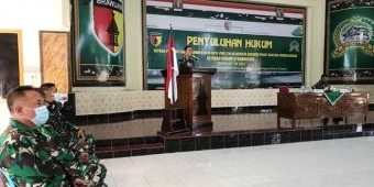 ​Antisipasi Pelanggaran, Dandim 0824 Jember Beri Penyuluhan Hukum ke Anggota dan PNS