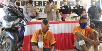 Curi 14 Motor, Satreskrim Polres Lamongan Tembak Dua Pelaku Curanmor 