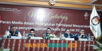 Di Media Gathering, KPU Sidoarjo Ajak Insan Pers Bersinergi Genjot Partisipasi Pemilih Pilkada 2024