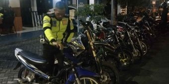 Polres Ngawi Amankan 25 Unit Motor Berknalpot Brong