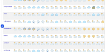 Info BMKG: Cuaca Jatim Cerah dan Terlihat Hujan di Wilayah ini, Bagaimana Surabaya?