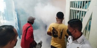 Cegah Penyebaran Penyakit Demam Berdarah, Lapas Ngawi Difogging