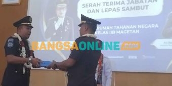 Sertijab Kepala Rutan Magetan, Ari Rahmanto Gantikan Eries Sugianto