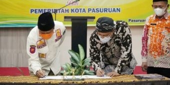 Sepakat Wujudkan Pelayanan Publik Terintegrasi, Pemkot Bersama Pemkab Pasuruan Teken MoU