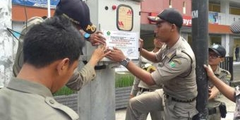 8 Tower dan 1 Minimarket di Kota Malang Disegel Satpol PP