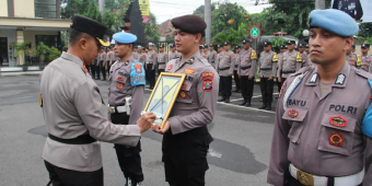 Pimpin Upacara PTDH, Kapolres Kediri Kota Berharap Tidak Ada Lagi Pelanggaran di Institusi Polri