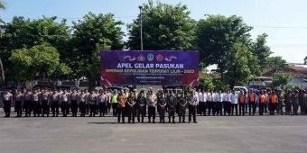 Ini Pesan Wakil Wali Kota Pasuruan saat Ikuti Apel Gelar Pasukan Persiapan Nataru