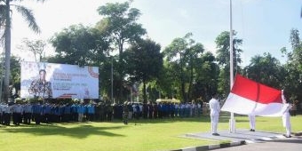 Upacara Peringatan Hari Sumpah Pemuda, Wali Kota Kediri Ajak Pemuda Berkontribusi dalam Pembangunan