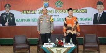 Giat Jumat Curhat, Kapolres Ngawi Bersama Kemenag Tampung Aspirasi Masyarakat