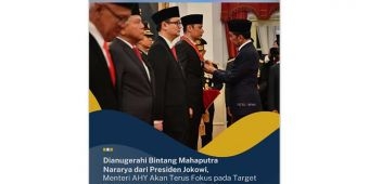 Jokowi Anugrahi Bintang Mahaputra Nararya kepada Menteri AHY