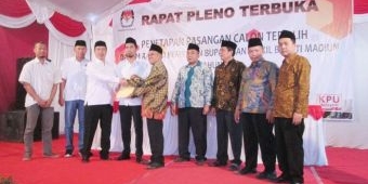 KPU Madiun Tetapkan Ahmad Dawami dan Hari Wuryanto sebagai Bupati dan Wakil Bupati Terpilih