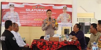 Silaturahmi Bersama Awak Media, Kapolres Ajak Jaga Kondusivitas Tuban