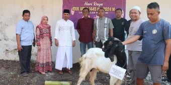 Lapas Ngawi Sembelih 10 Ekor Kambing Kurban