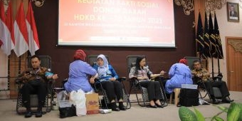 Jelang Hari Dharma Karyadhika 2023, Kanwil Kemenkumham Jatim Gelar Donor Darah