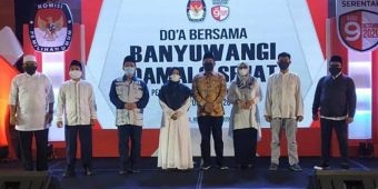 KPU Banyuwangi Tutup Rangkaian Kampanye dengan Doa Bersama