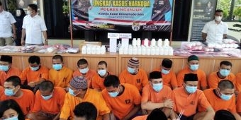 Ungkap Peredaran Narkoba, Polres Nganjuk Amankan 36 Tersangka