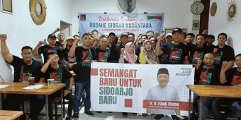 Bocahe Gibran Nusantara Sidoarjo Deklarasikan Dukungan ke Fandi Utomo untuk Maju Pilbup 2024