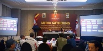 Gelar Media Gathering, KPU Jatim Sampaikan Rancangan Penataan Dapil DPRD dan Pencalonan DPD