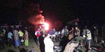 Kapal Motor Pengangkut BBM di Sumenep Terbakar Habis