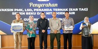 Pimpin Penerimaan Vaksin PMK dan LSD, Pj Gubernur Jatim: Upaya Strategis Kendalikan Penyakit Ternak