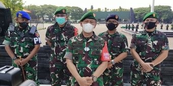 Jelang Kunjungan Wapres RI, Danrem 084/BJ Pimpin Apel Gelar Pasukan PAM VVIP