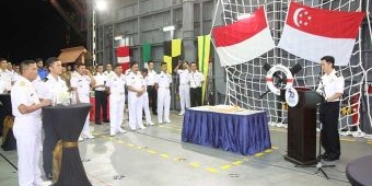 Pangarmatim Ikuti Dinner On Board di Kapal Perang Singapura