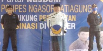 Bupati Hendy Disuplai Partai Nasdem 3.000 Vaksin untuk Santri Ponpes Ngasor dan Warga Setempat