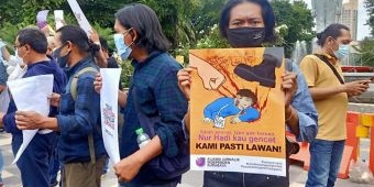 IJTI, AJI, dan PWI Gelar Aksi Solidaritas Kecam Kekerasan Terhadap Wartawan Tempo