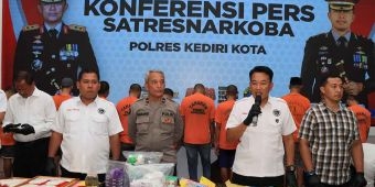 Selama Juli-Agustus 2024, Satresnarkoba Polres Kediri Kota Ungkap 10 Kasus dan Amankan 12 Tersangka