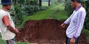 Hujan Deras di Lereng Wilis, Tanggul Sungai Kolokoso di Kecamatan Tarokan Jebol