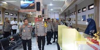 Kunker ke Kota Delta, Kapolda Jatim Tinjau MMPP dan Satpas Polresta Sidoarjo