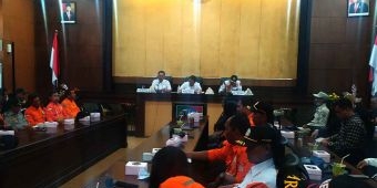 Hadapi Potensi Bencana Hidrometeorologi, BPBD Jombang Gelar Rapat Konsolidasi Relawan