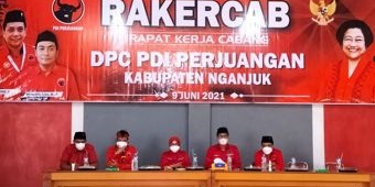 Digelar Virtual, Rakercab DPC PDIP Nganjuk Sinergikan Tiga Pilar